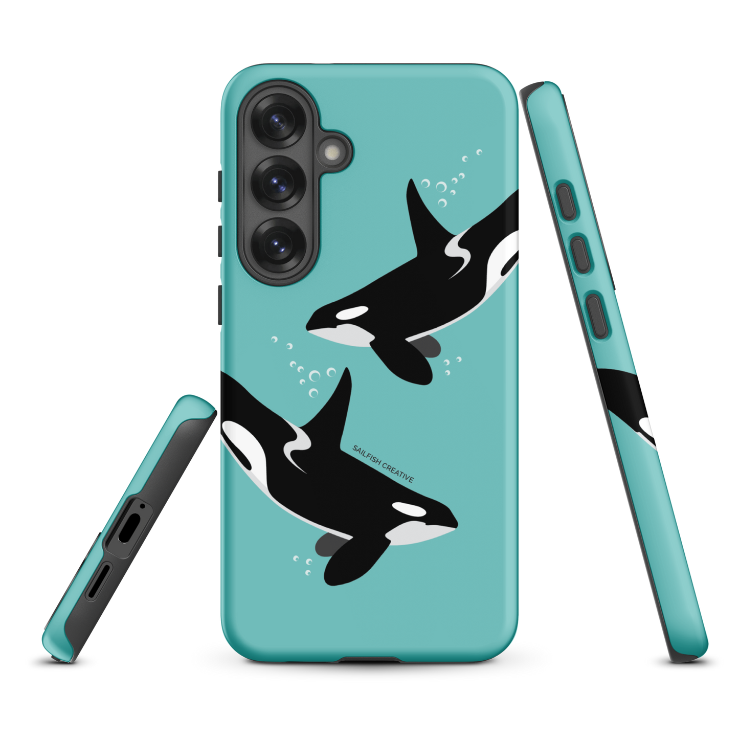 Samsung Phone Case - Orcas Blue