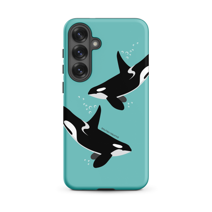 Samsung Phone Case - Orcas Blue