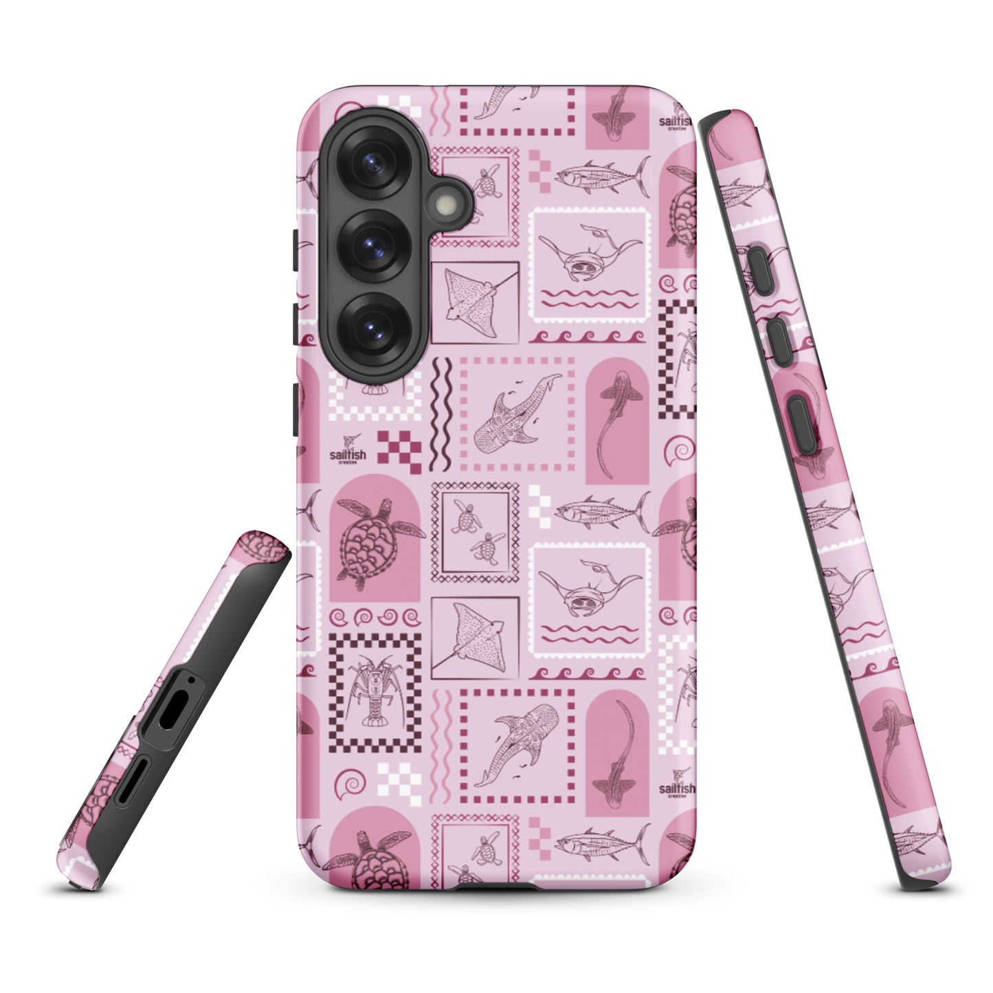 Samsung Tough Case - Arches Print Orchid