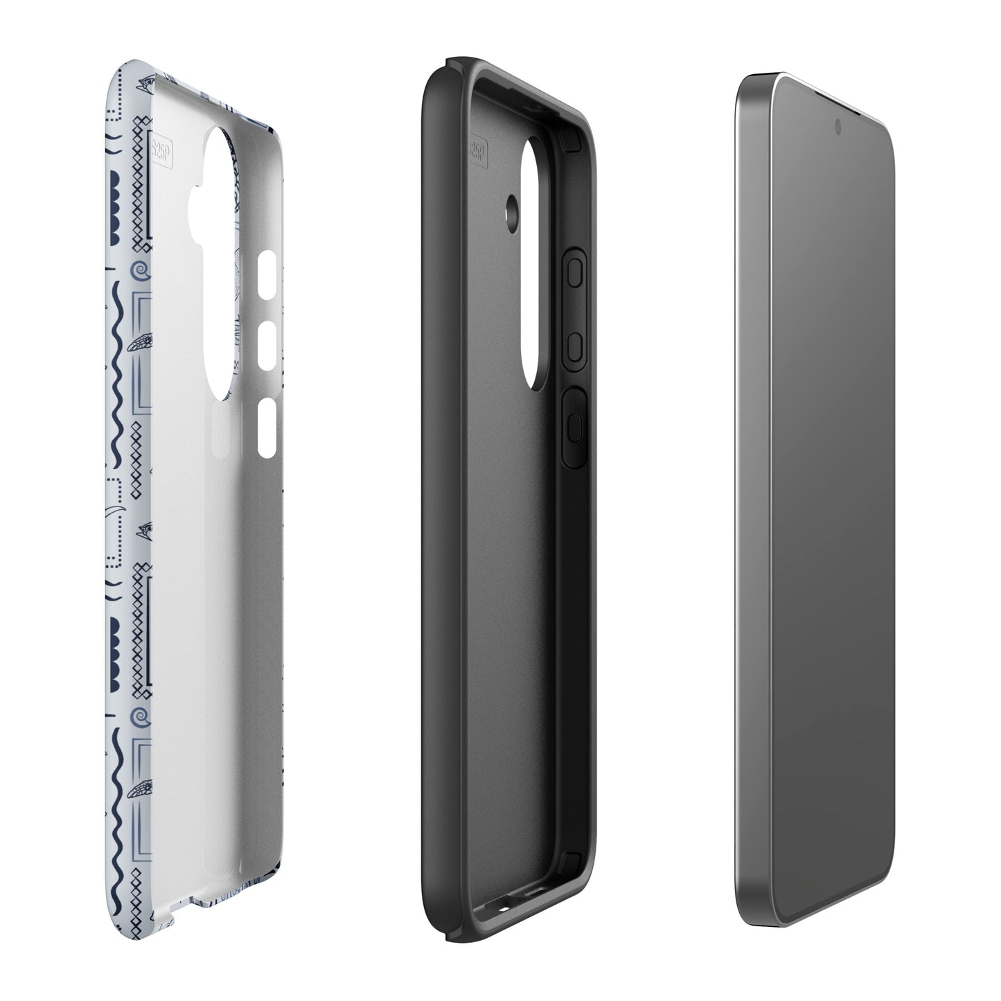 Samsung Tough Case - Busy Print Overcast Blue