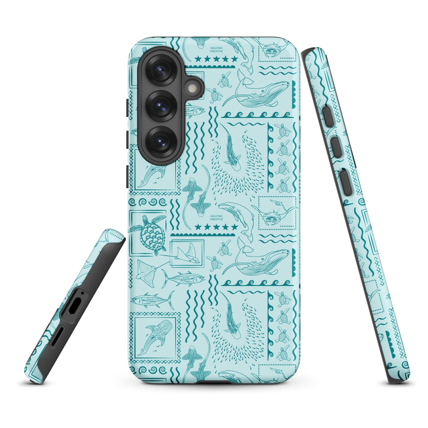 Samsung Tough Case - Busy Print Teal