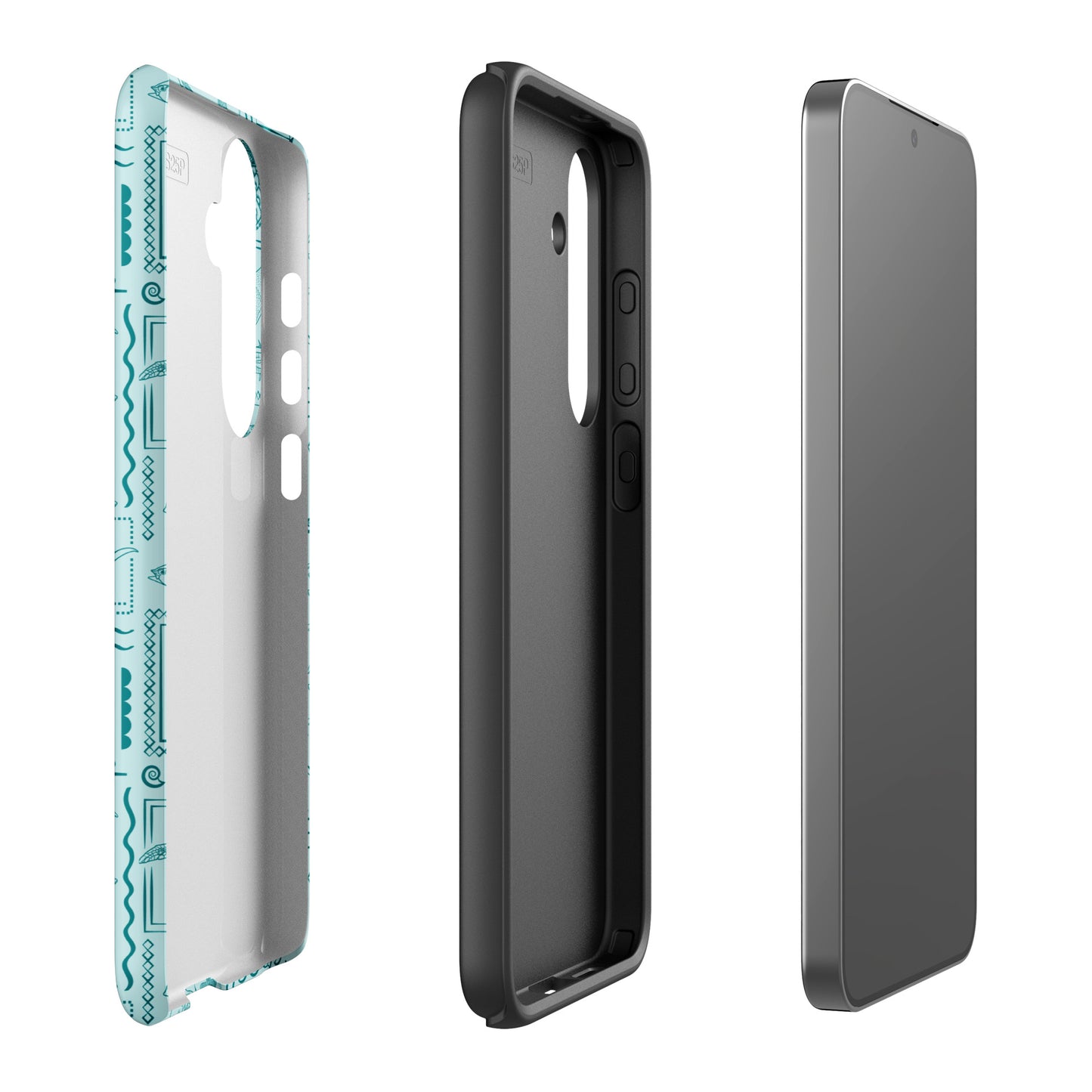 Samsung Tough Case - Busy Print Teal
