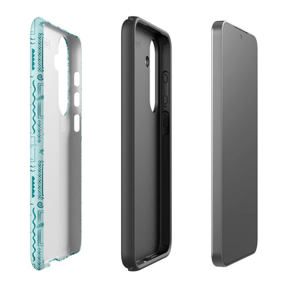 Samsung Tough Case - Busy Print Teal