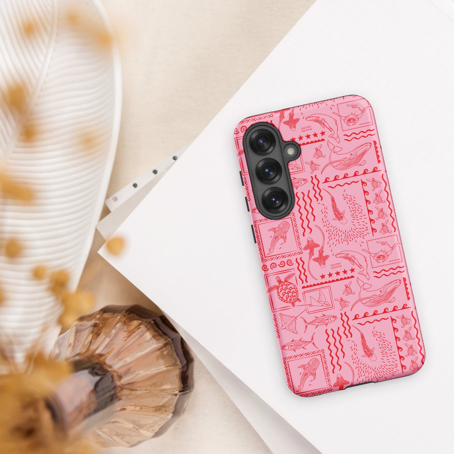 Samsung Tough Case - Busy Print Pinks