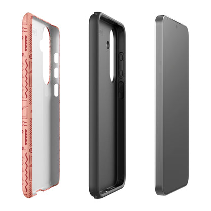 Samsung Tough Case - Busy Print Coral