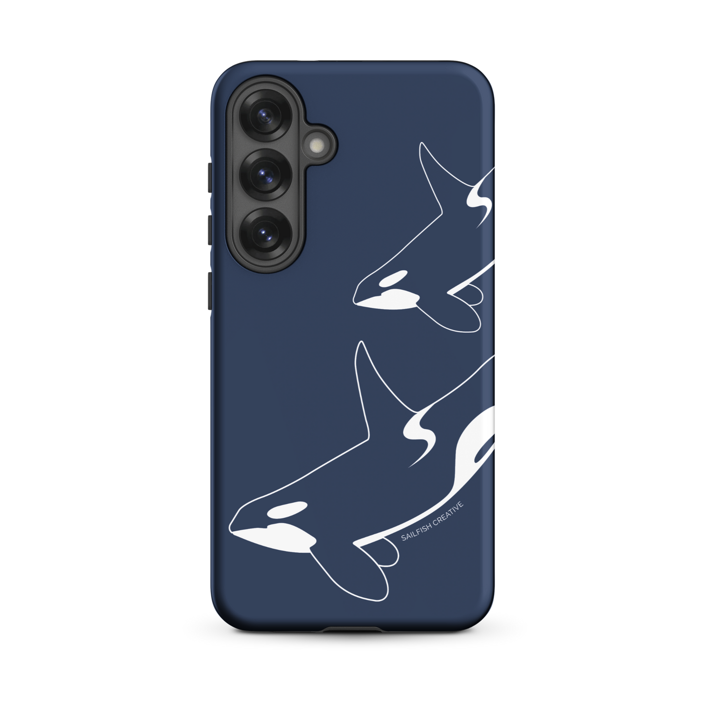Samsung Phone Case -  Orca Outline Navy