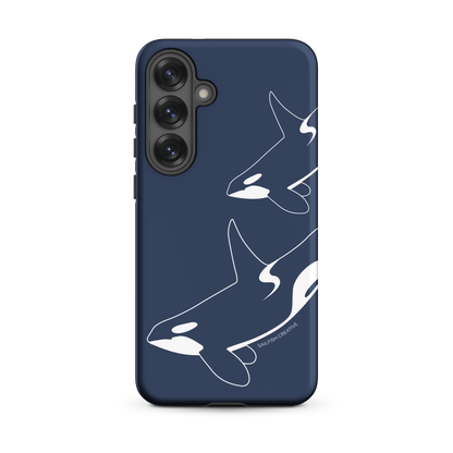 Samsung Phone Case -  Orca Outline Navy