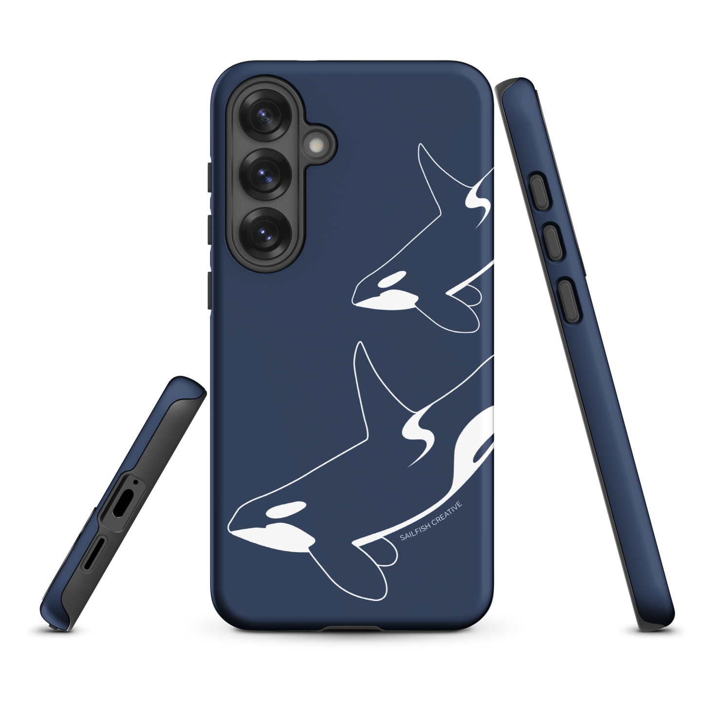 Samsung Phone Case -  Orca Outline Navy