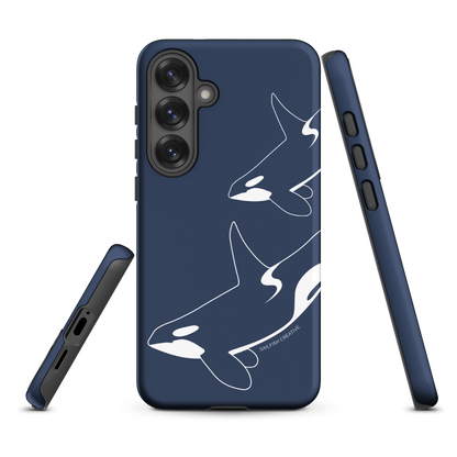 Samsung Phone Case -  Orca Outline Navy