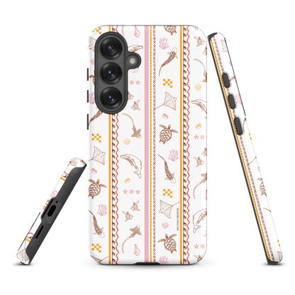 Samsung Phone Case - Candy Stripes on White