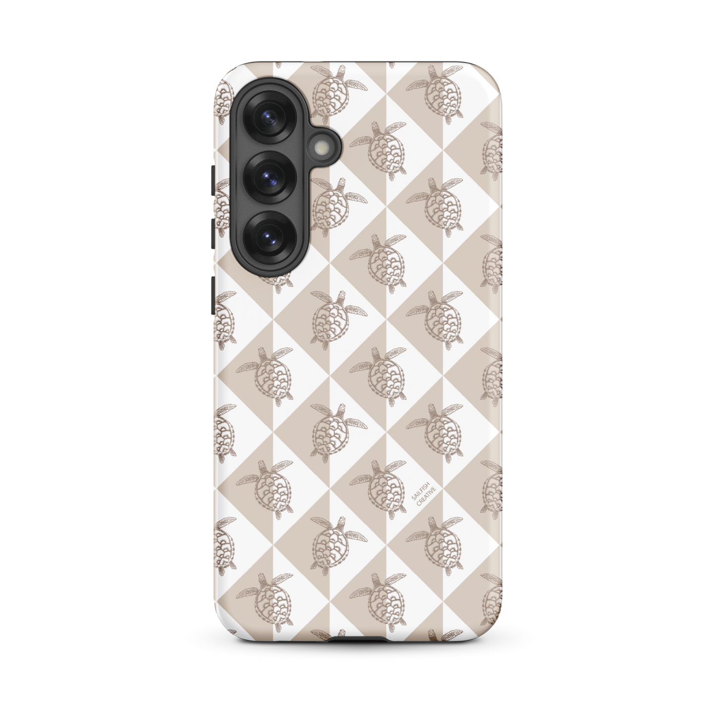 Samsung Phone Case - Turtle Diamonds Neutral