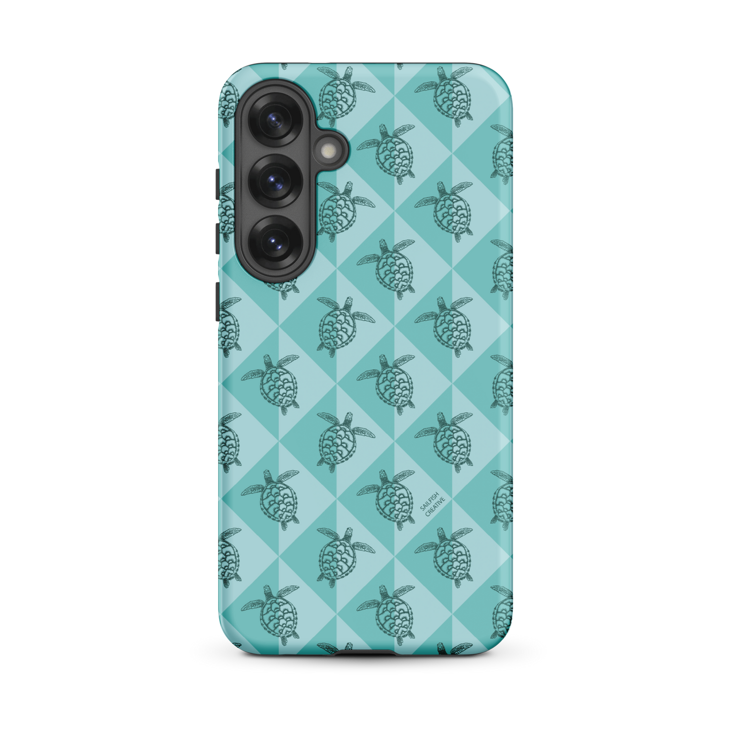Samsung Phone Case - Turtle Diamonds Teal