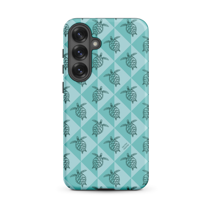 Samsung Phone Case - Turtle Diamonds Teal