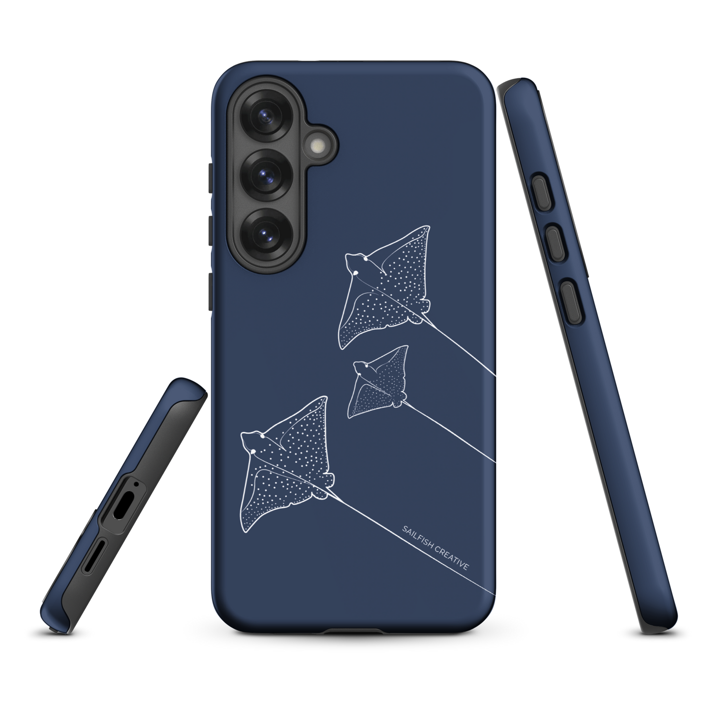 Samsung Phone Case -  Eagle Ray Outline Navy
