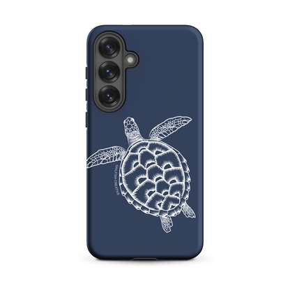 Samsung Phone Case -  Turtle Outline Navy
