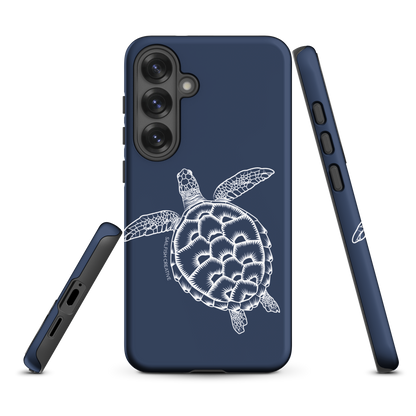 Samsung Phone Case -  Turtle Outline Navy