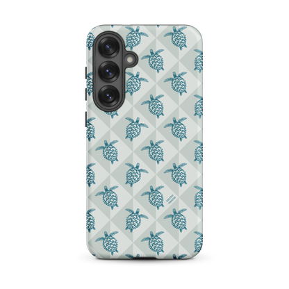 Samsung Phone Case -  Turtle Diamonds Coastal Storm