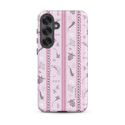 Samsung Phone Case - Orchid Candy Stripes