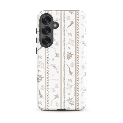 Samsung Phone Case -  Candy Stripes Beige