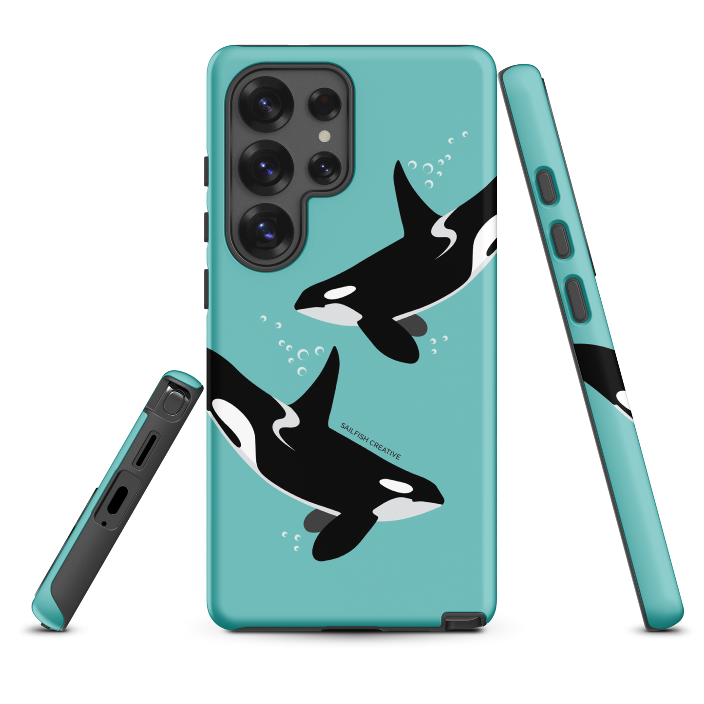 Samsung Phone Case - Orcas Blue