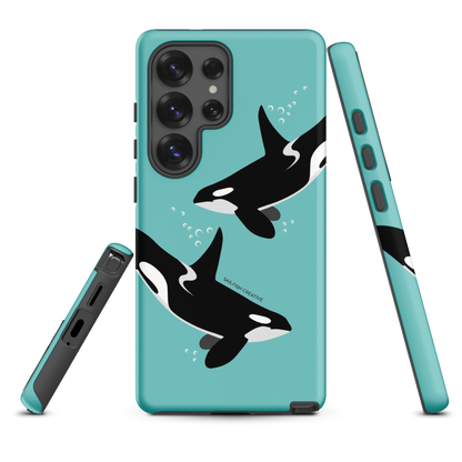 Samsung Phone Case - Orcas Blue