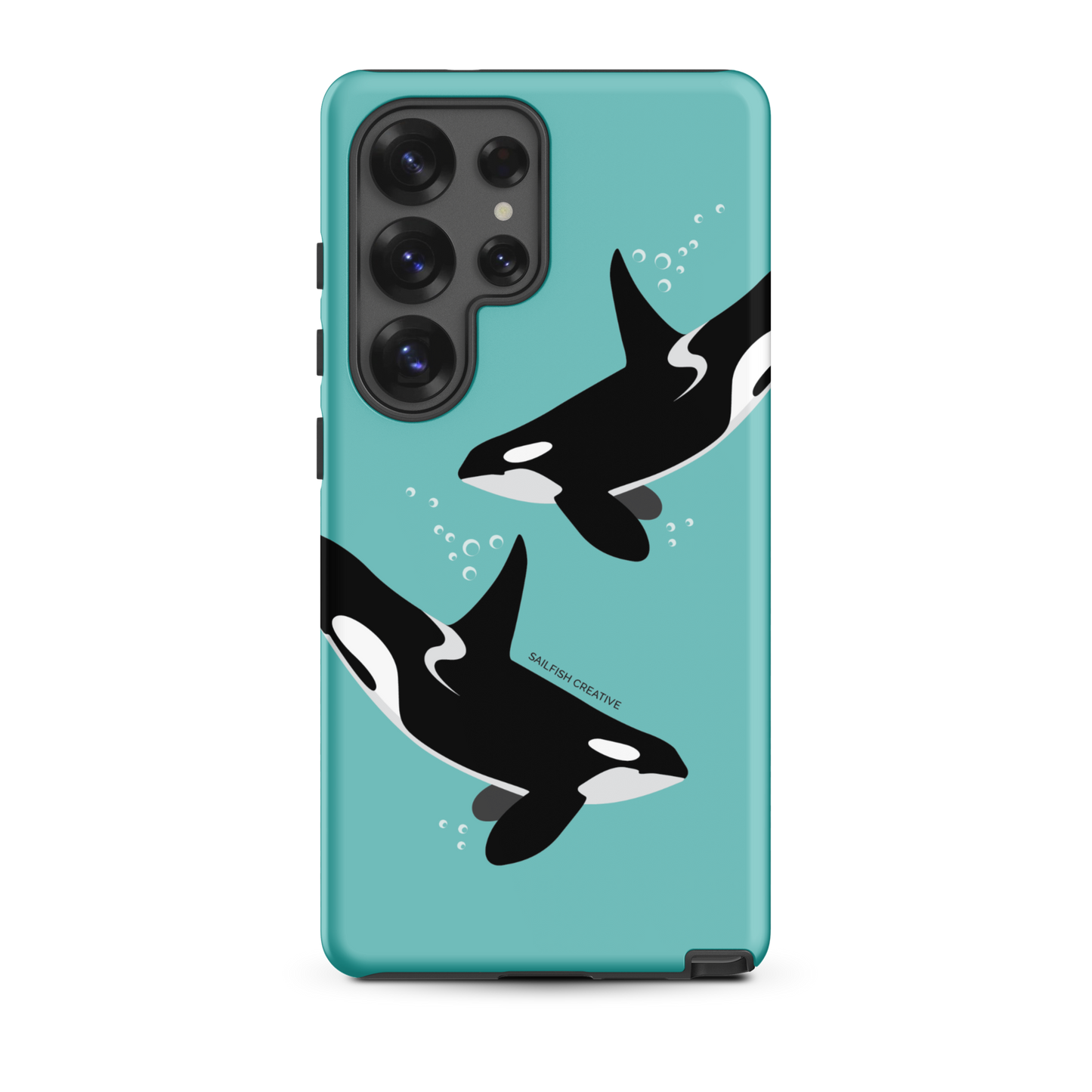 Samsung Phone Case - Orcas Blue