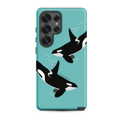 Samsung Phone Case - Orcas Blue