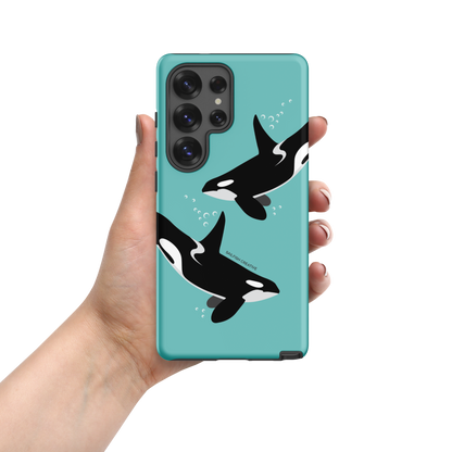Samsung Phone Case - Orcas Blue