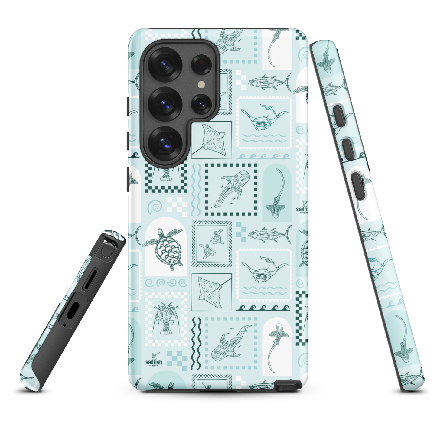 Samsung Tough Case - Arches Print Teal