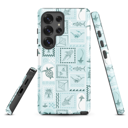 Samsung Tough Case - Arches Print Teal