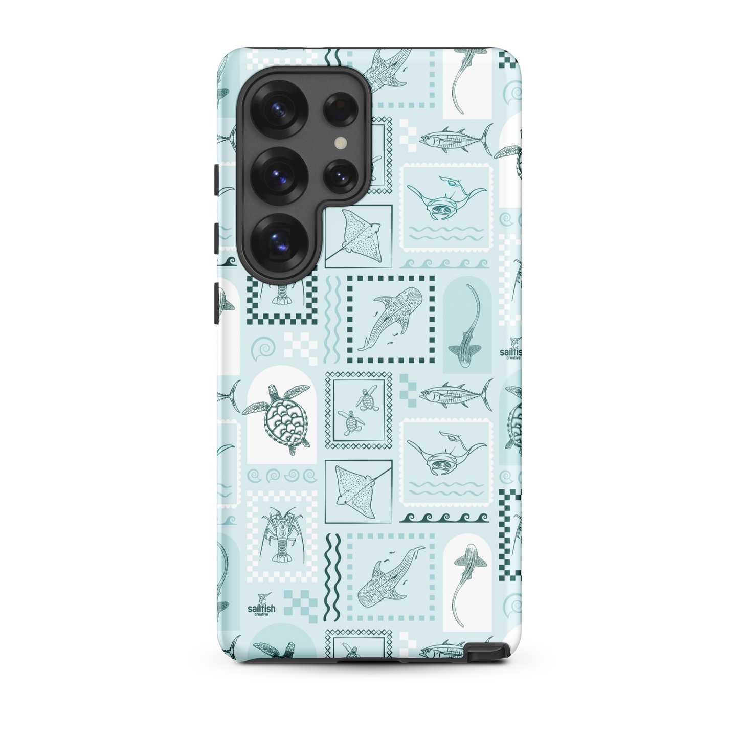 Samsung Tough Case - Arches Print Teal