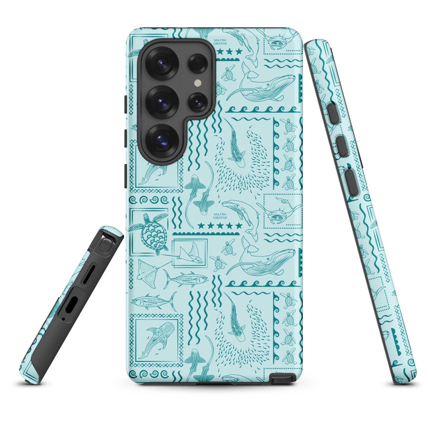 Samsung Tough Case - Busy Print Teal