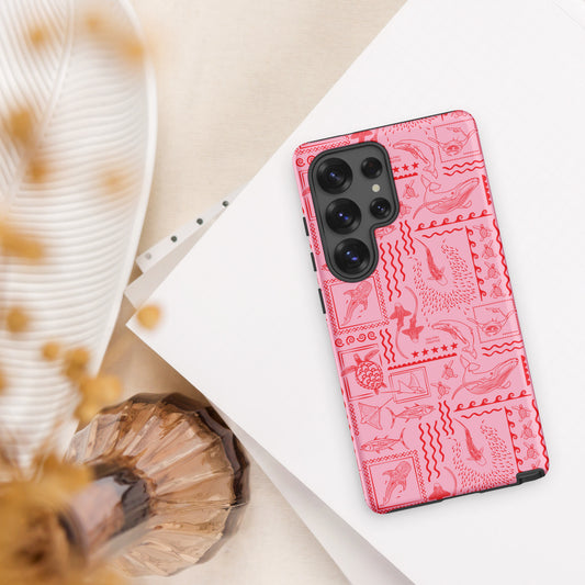 Samsung Tough Case - Busy Print Pinks