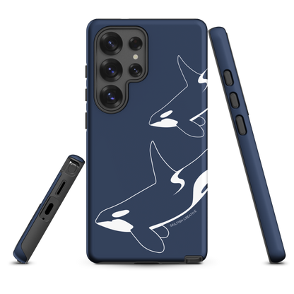 Samsung Phone Case -  Orca Outline Navy