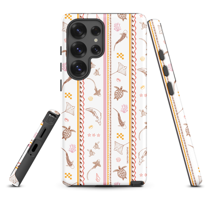 Samsung Phone Case - Candy Stripes on White