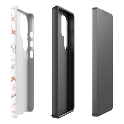 Samsung Phone Case - Candy Stripes on White