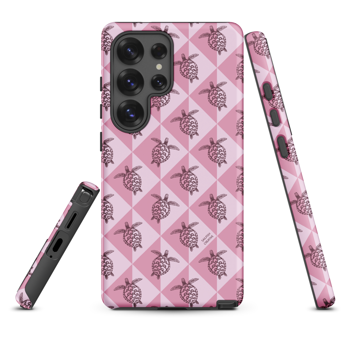 Samsung Phone Case -  Turtle Diamonds Orchid