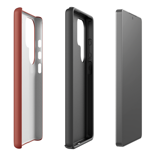 Samsung Phone Case -  Turtle Hatchlings Outline Rusty Coral