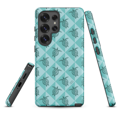 Samsung Phone Case - Turtle Diamonds Teal