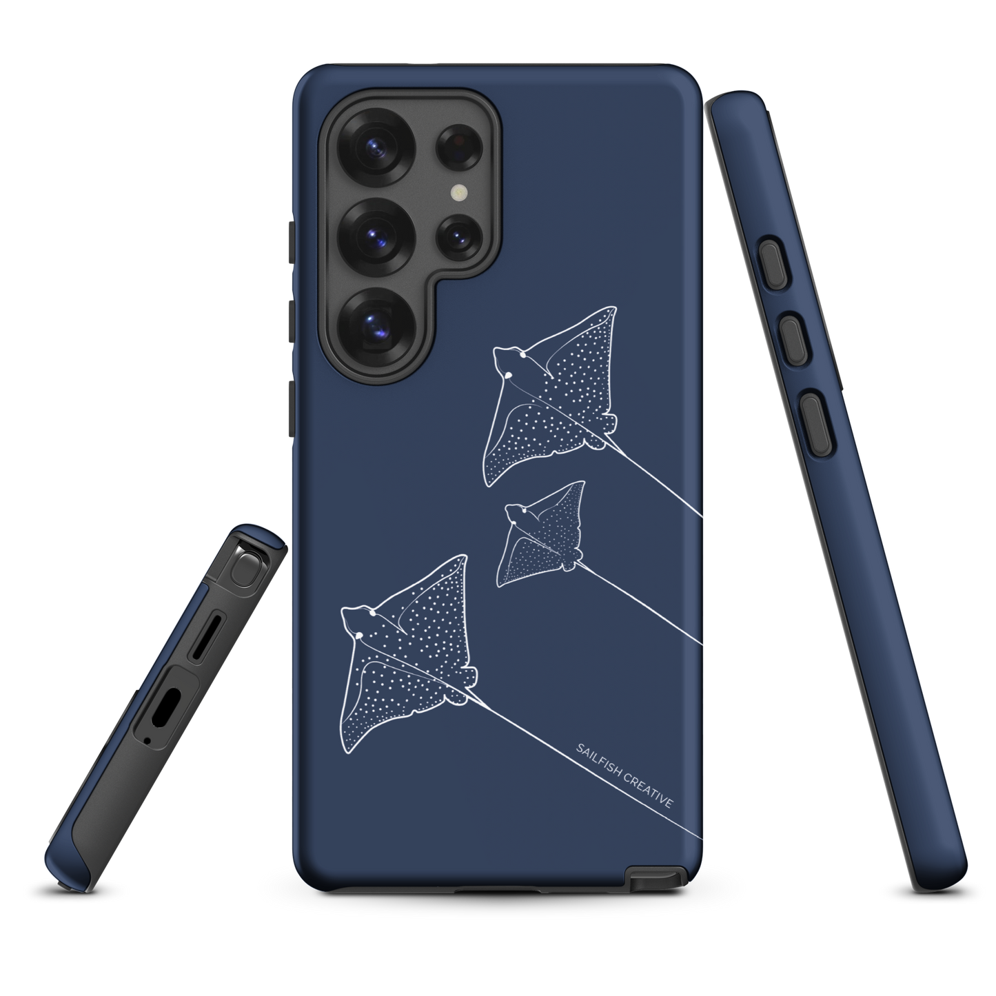 Samsung Phone Case -  Eagle Ray Outline Navy