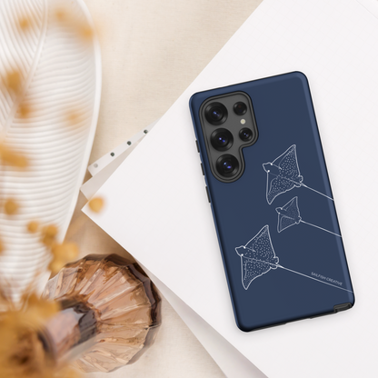 Samsung Phone Case -  Eagle Ray Outline Navy