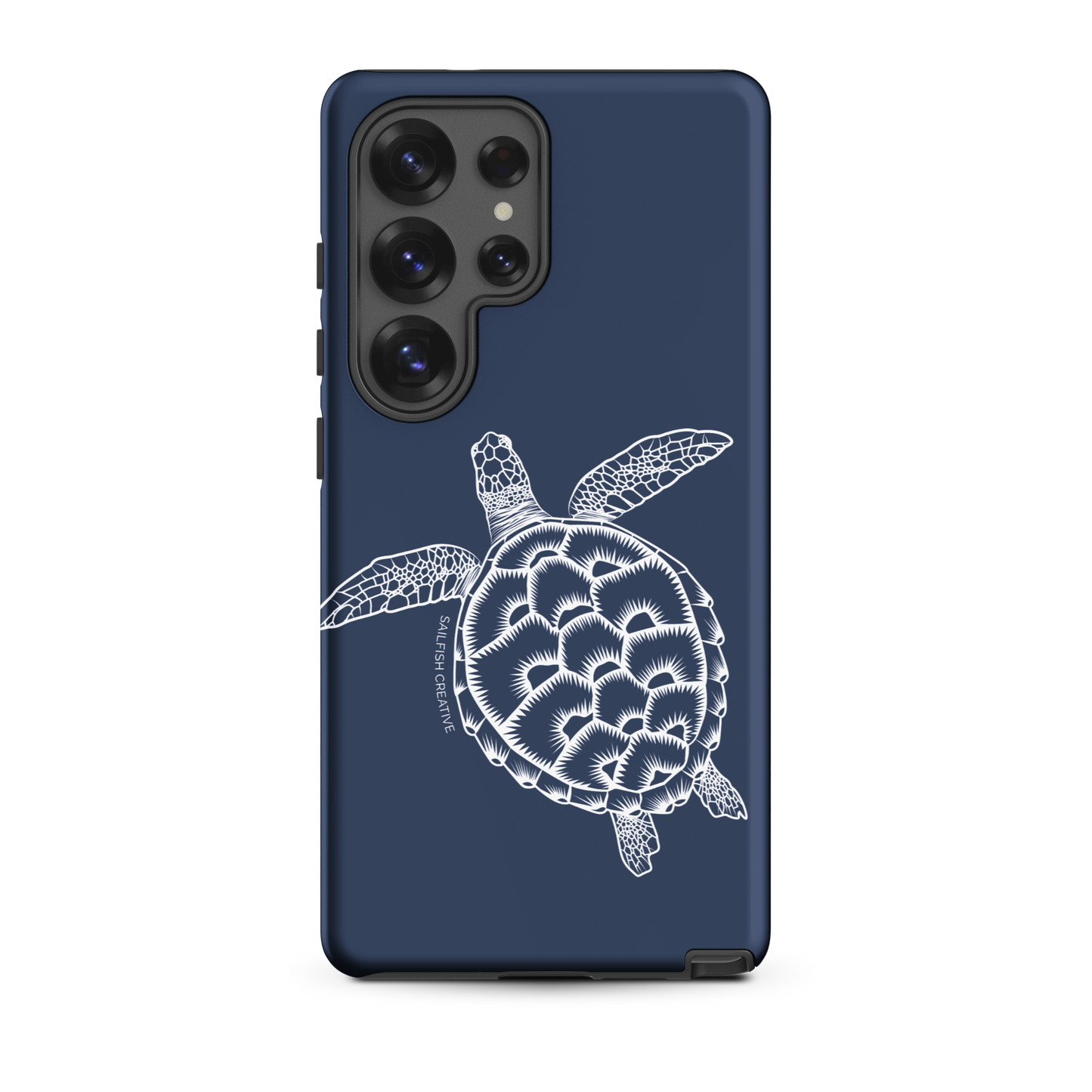 Samsung Phone Case -  Turtle Outline Navy