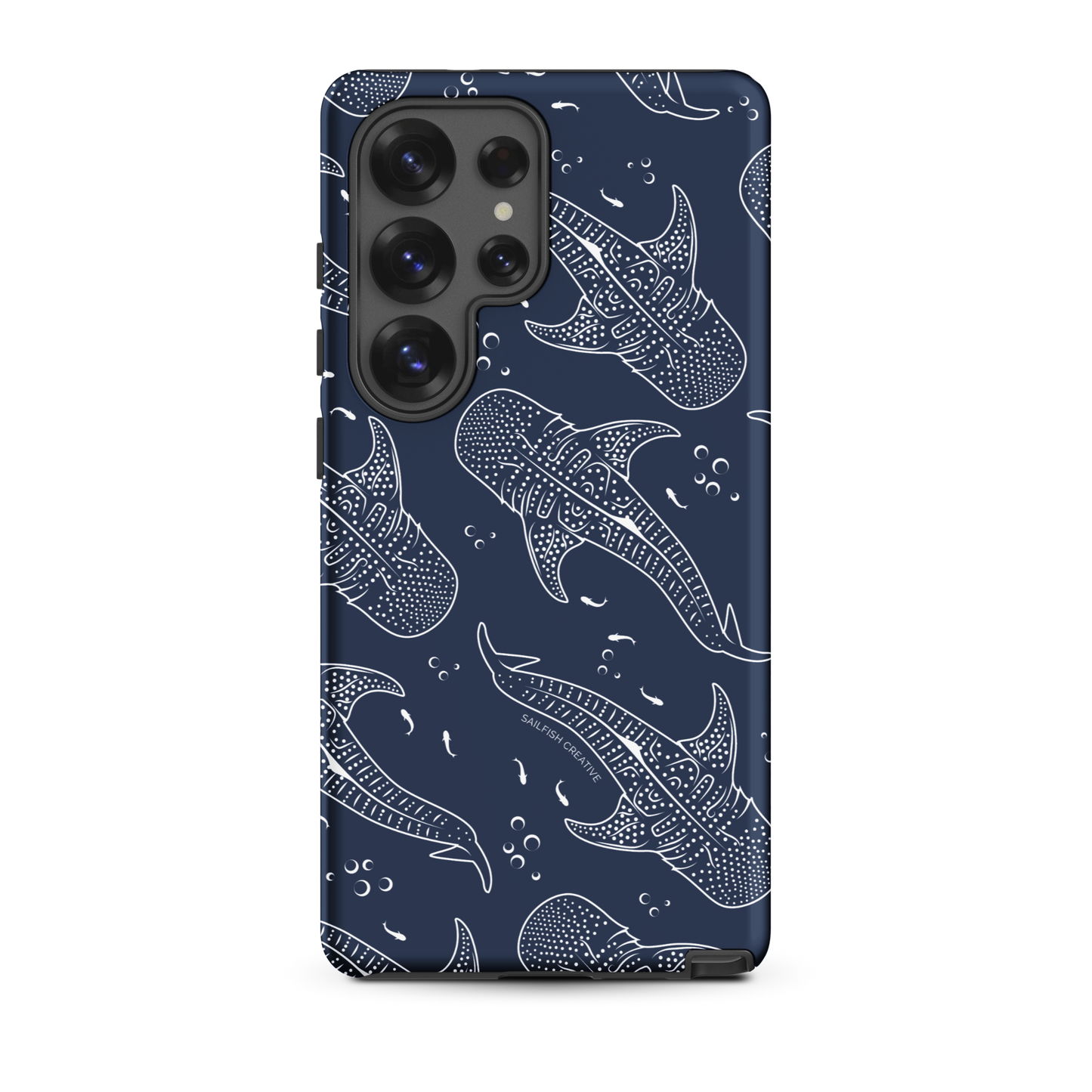 Samsung Phone Case - Whale Sharks Pattern Navy