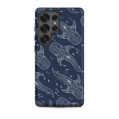 Samsung Phone Case - Whale Sharks Pattern Navy
