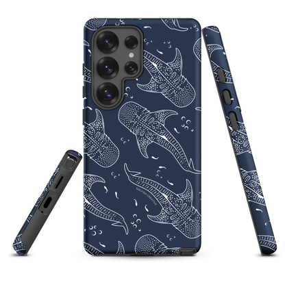 Samsung Phone Case - Whale Sharks Pattern Navy