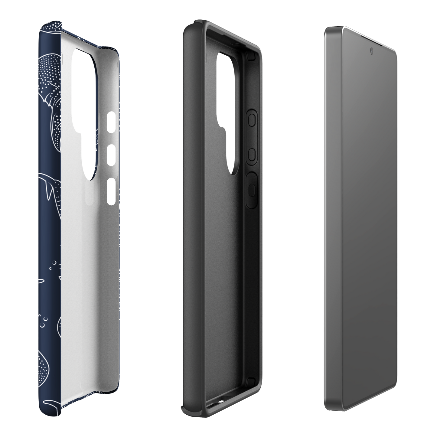 Samsung Phone Case - Whale Sharks Pattern Navy