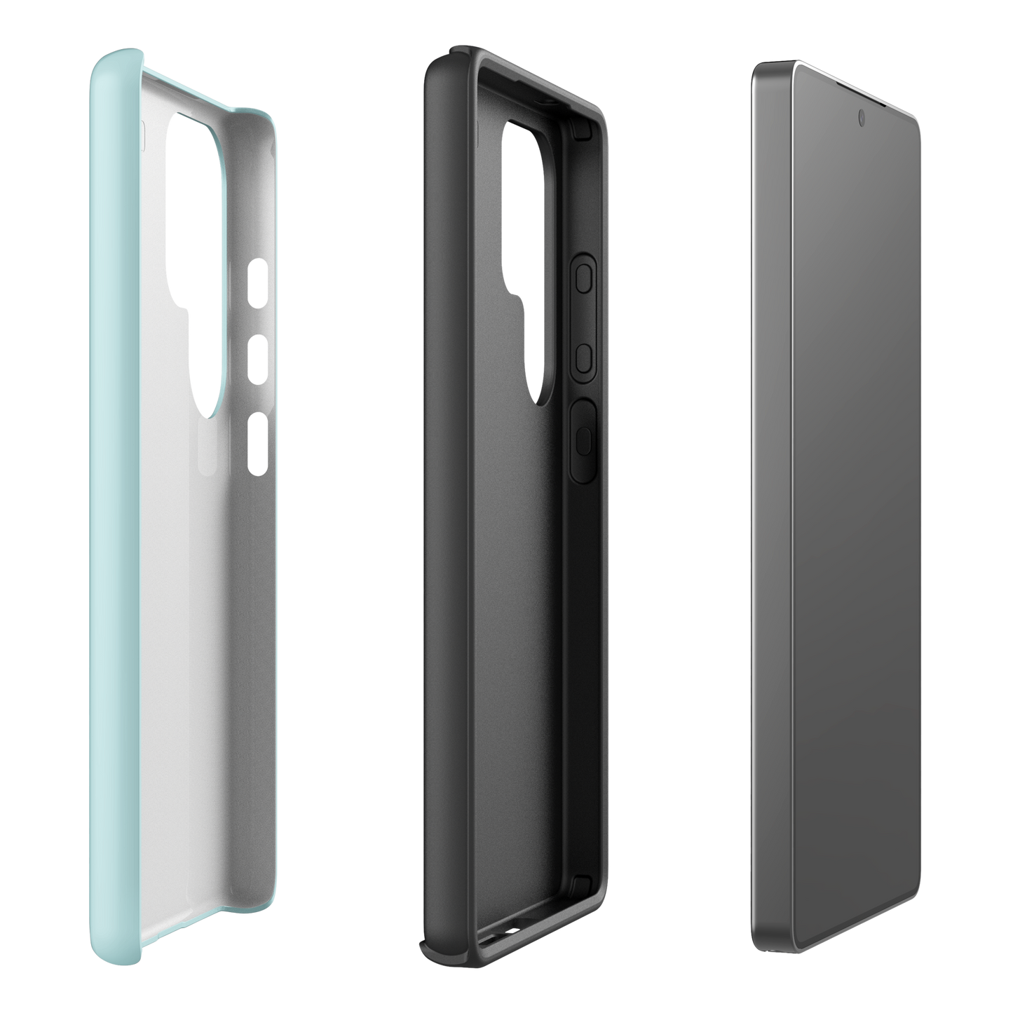 Samsung Phone Case -  Turtle Hatchlings Outline Teal