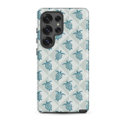 Samsung Phone Case -  Turtle Diamonds Coastal Storm