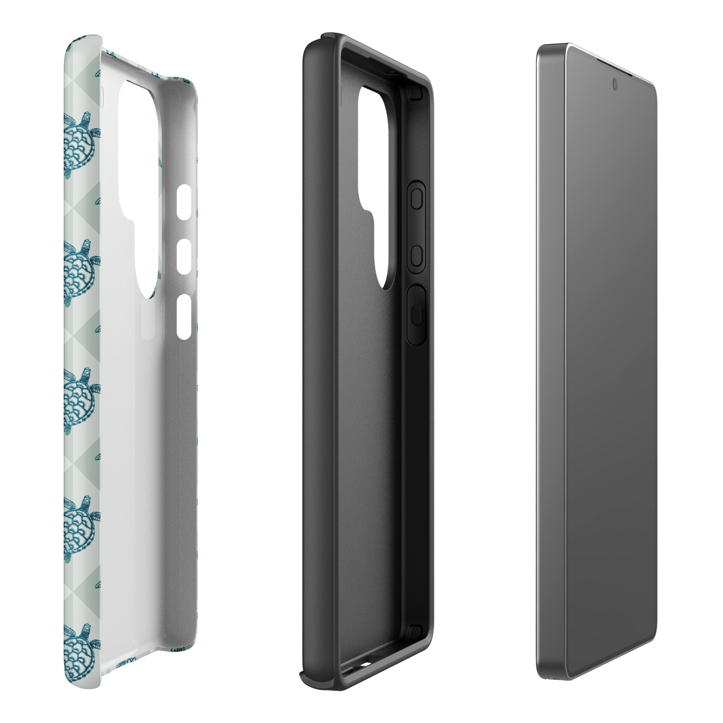 Samsung Phone Case -  Turtle Diamonds Coastal Storm