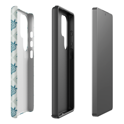 Samsung Phone Case -  Turtle Diamonds Coastal Storm